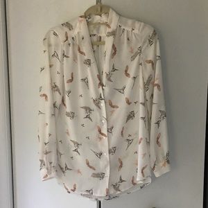 Dalia Sheer  White Blouse